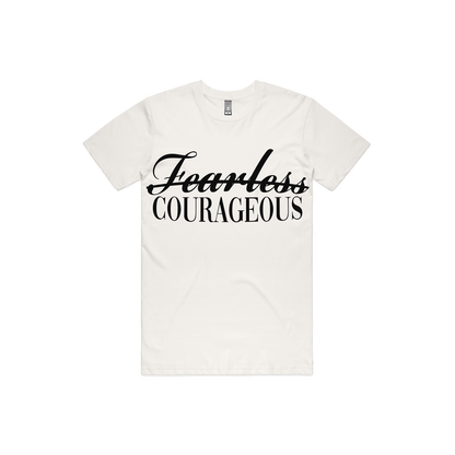 Courageous T-Shirt | 100% Combed Cotton | Rich Is Not Wealthy