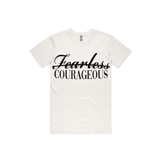 Courageous T-Shirt | 100% Combed Cotton | Rich Is Not Wealthy