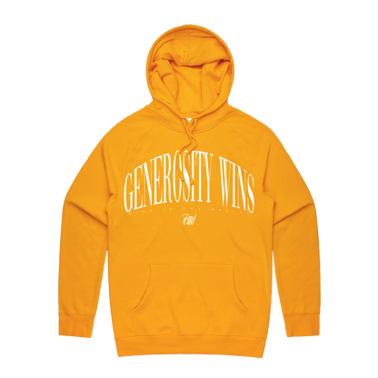 Generosity Wins Hoodie (Gold) - Premium Quality, Stylish Design - Rich Is Not Wealthy